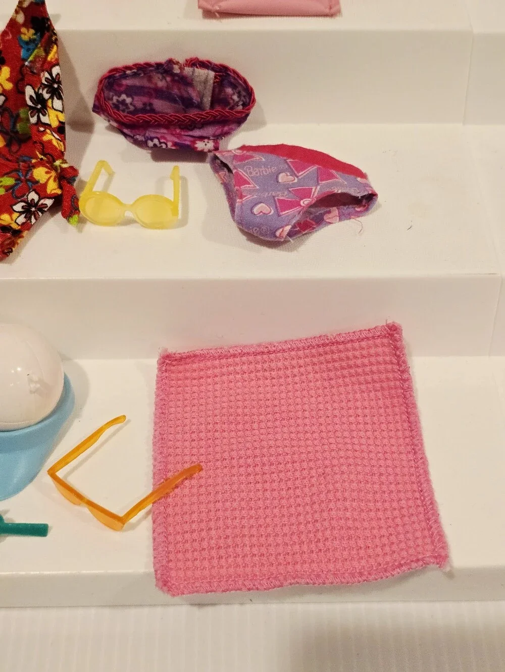 Vintage Barbie Doll Swimsuit and Beach Accessories Set